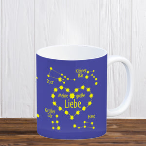 Sternbild Meine große Liebe Kaffeebecher