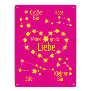Sternbild Meine große Liebe Metallschild