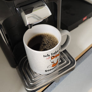 Ich liebe dich soooooo viel Kaffeebecher mit niedlichem Fuchs