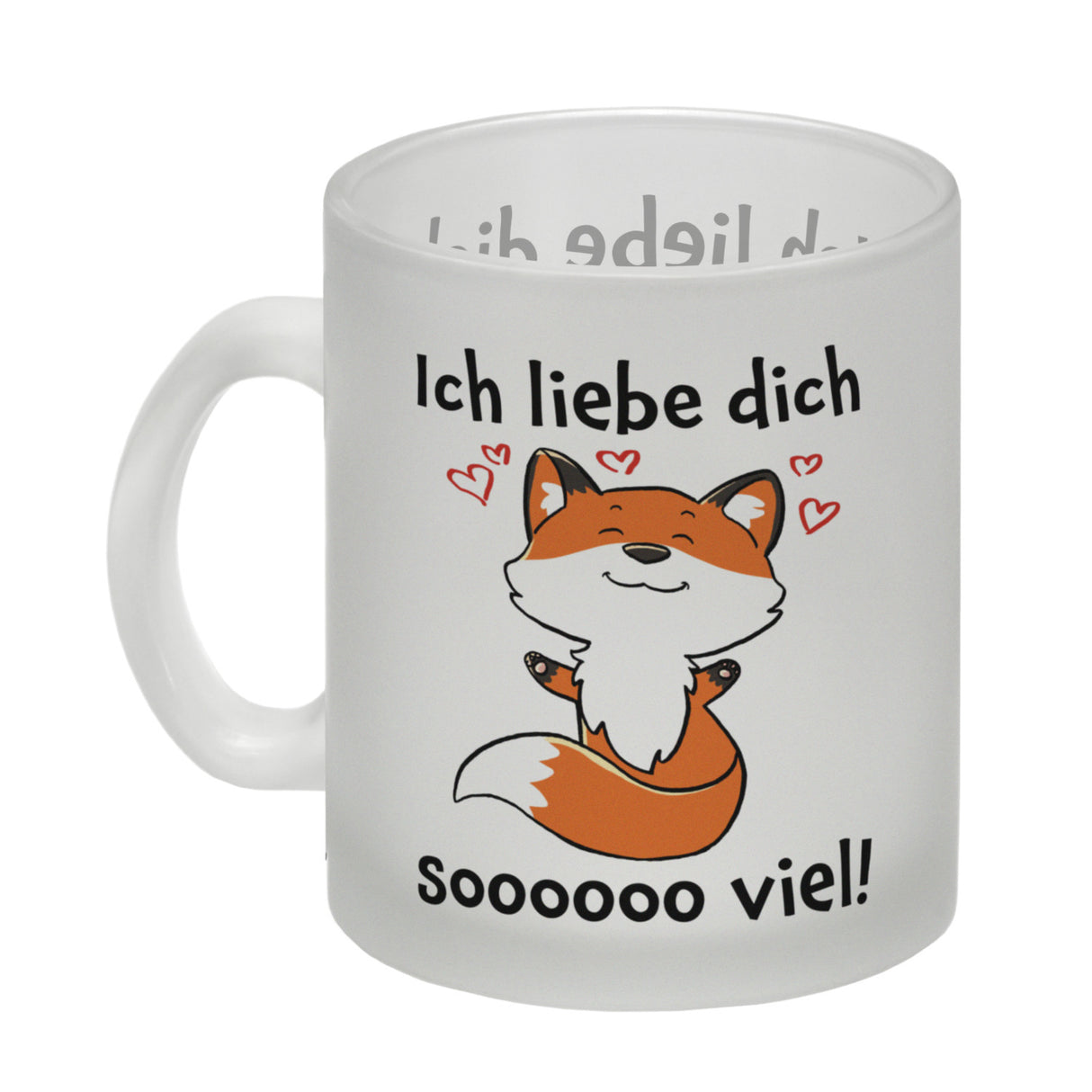 Ich liebe dich soooooo viel Kaffeebecher mit niedlichem Fuchs