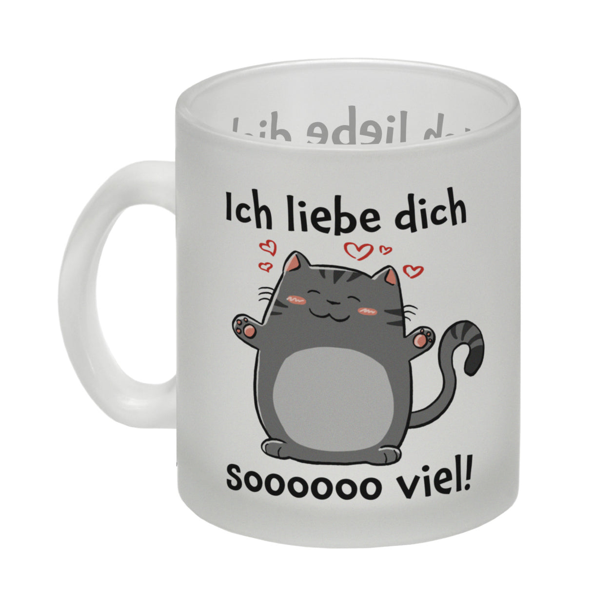 Ich liebe dich soooooo viel Kaffeebecher mit niedlicher Katze