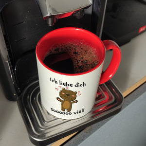 Ich liebe dich soooooo viel Kaffeebecher mit niedlichem Bärchen