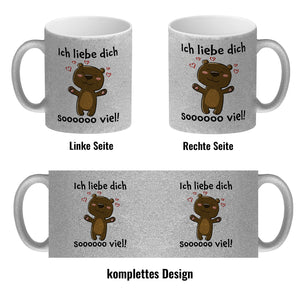 Ich liebe dich soooooo viel Kaffeebecher mit niedlichem Bärchen