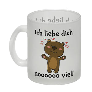 Ich liebe dich soooooo viel Kaffeebecher mit niedlichem Bärchen