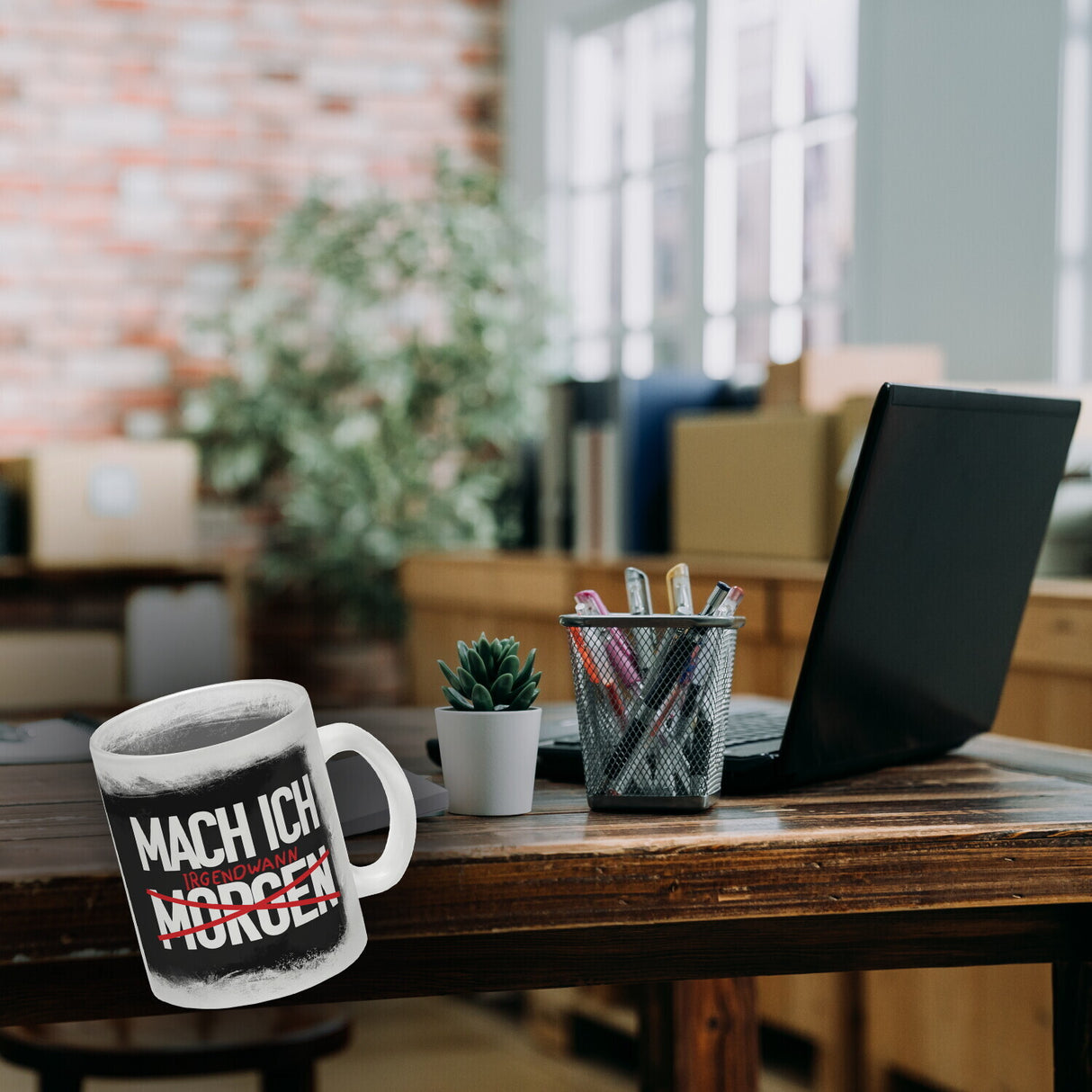 Mach ich irgendwann Kaffeebecher mit lustigem Spruch