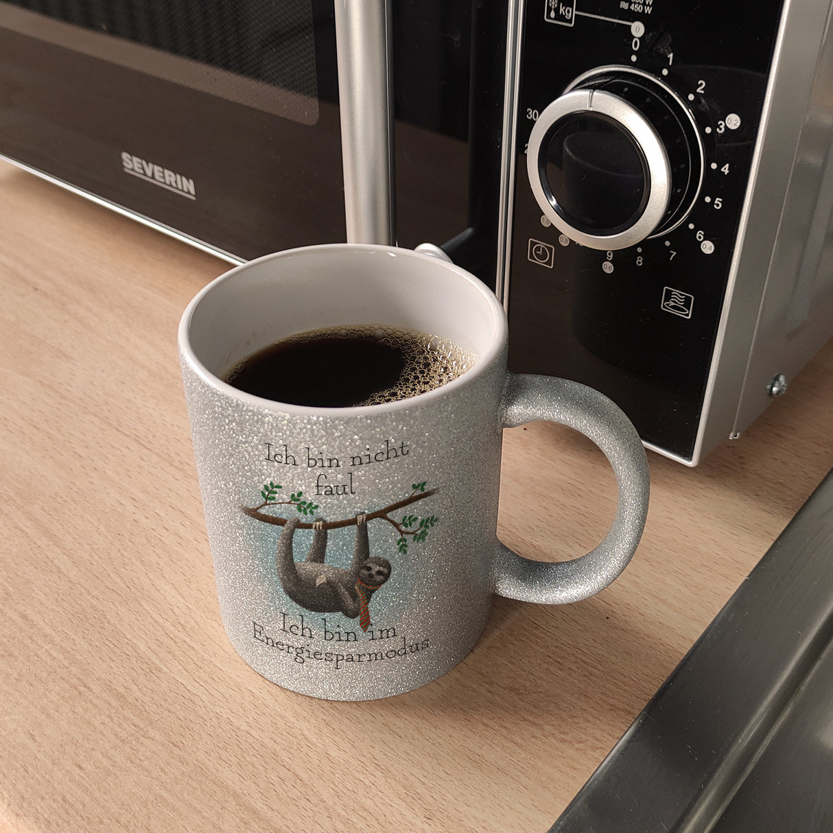 Ich bin nicht faul - Ich bin im Energiesparmodu Faultier Kaffeebecher