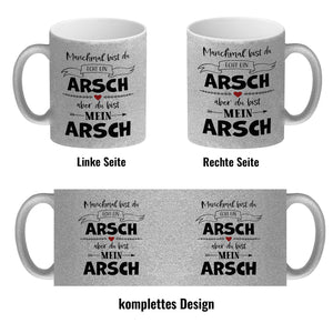 Manchmal bist du echt ein Arsch Kaffeebecher zum Valentinstag