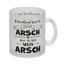 Manchmal bist du echt ein Arsch Kaffeebecher zum Valentinstag