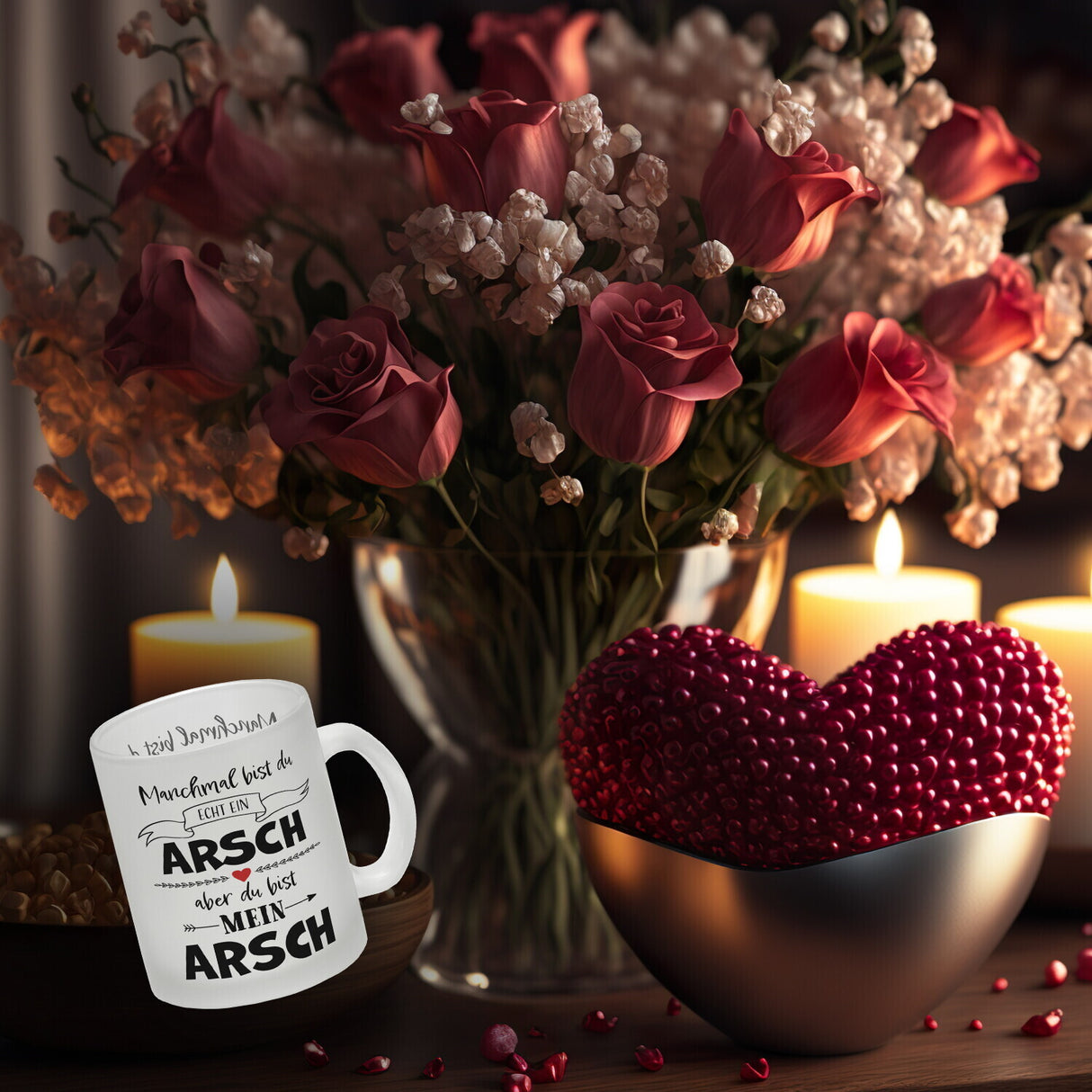 Manchmal bist du echt ein Arsch Kaffeebecher zum Valentinstag