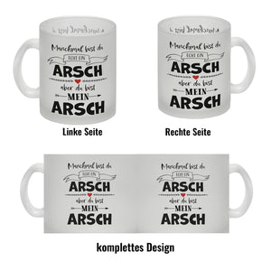 Manchmal bist du echt ein Arsch Kaffeebecher zum Valentinstag