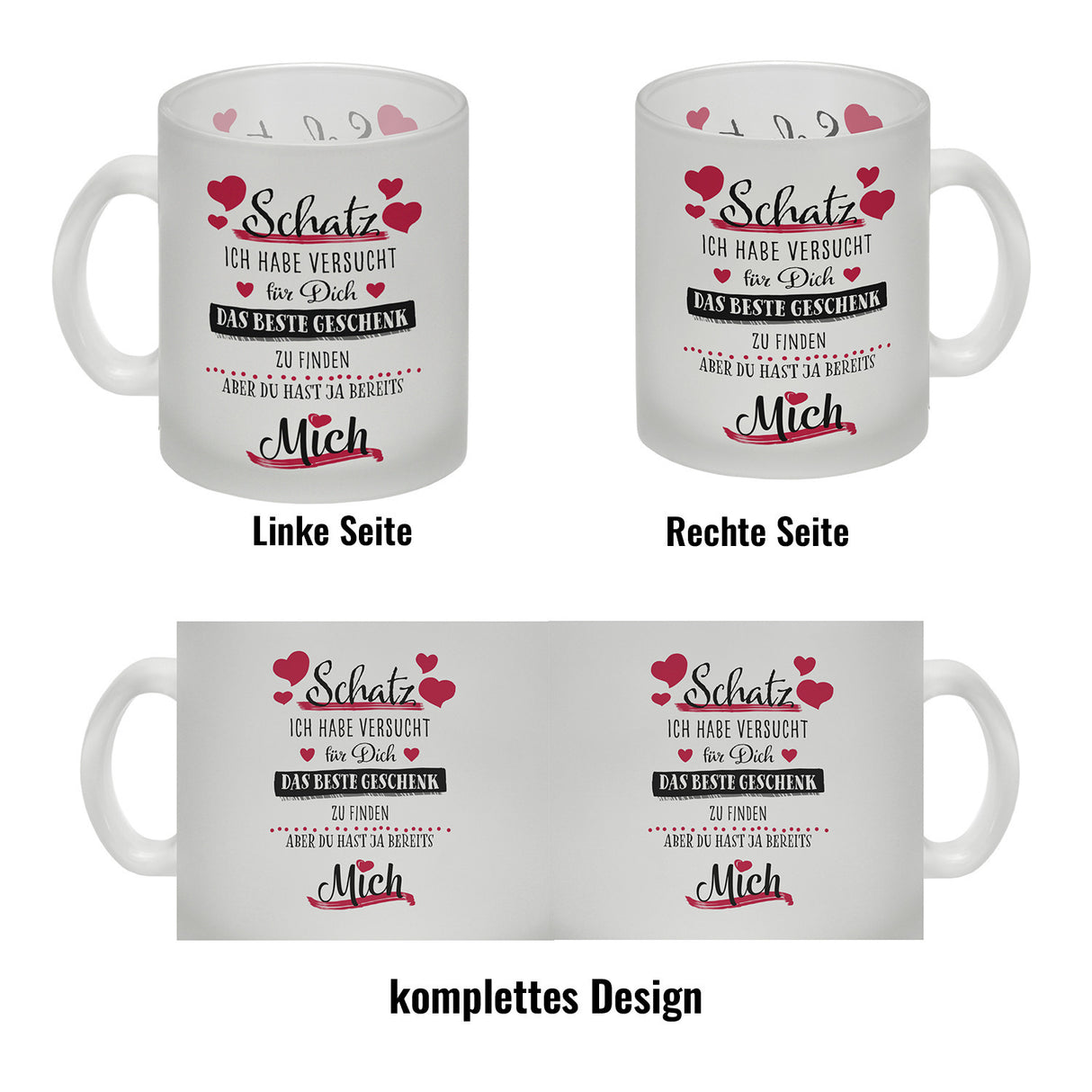 Bestes Geschenk für Schatz zum Valentinstag Kaffeebecher
