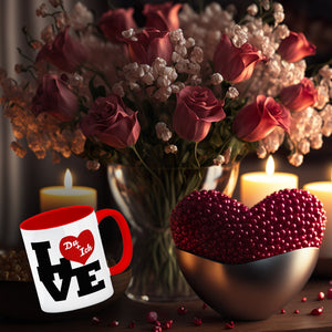 Du und ich Love Kaffeebecher zum Valentinstag