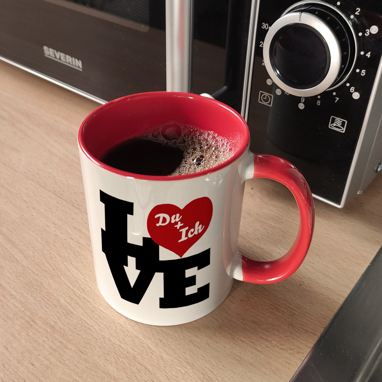 Du und ich Love Kaffeebecher zum Valentinstag