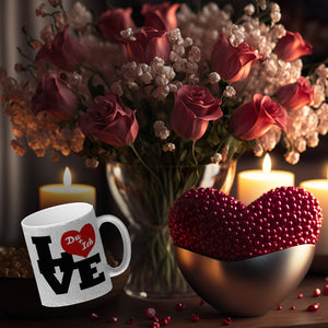 Du und ich Love Kaffeebecher zum Valentinstag