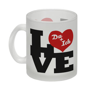 Du und ich Love Kaffeebecher zum Valentinstag