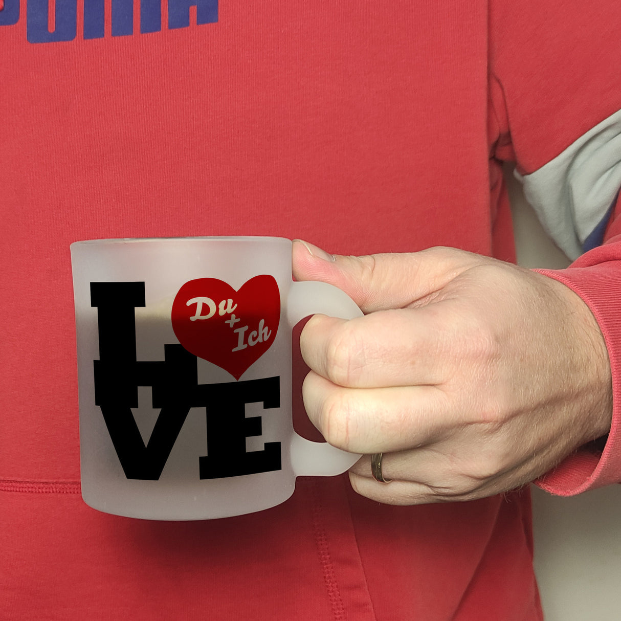 Du und ich Love Kaffeebecher zum Valentinstag