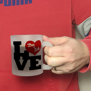 Du und ich Love Kaffeebecher zum Valentinstag