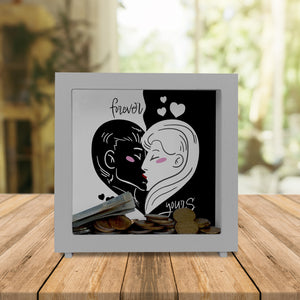 Forever yours Spardose mit küssendem Paar