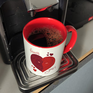 Forever yours Kaffeebecher mit küssendem Paar
