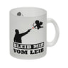 Bleib mir vom Leib Kaffeebecher mit Amor Motiv