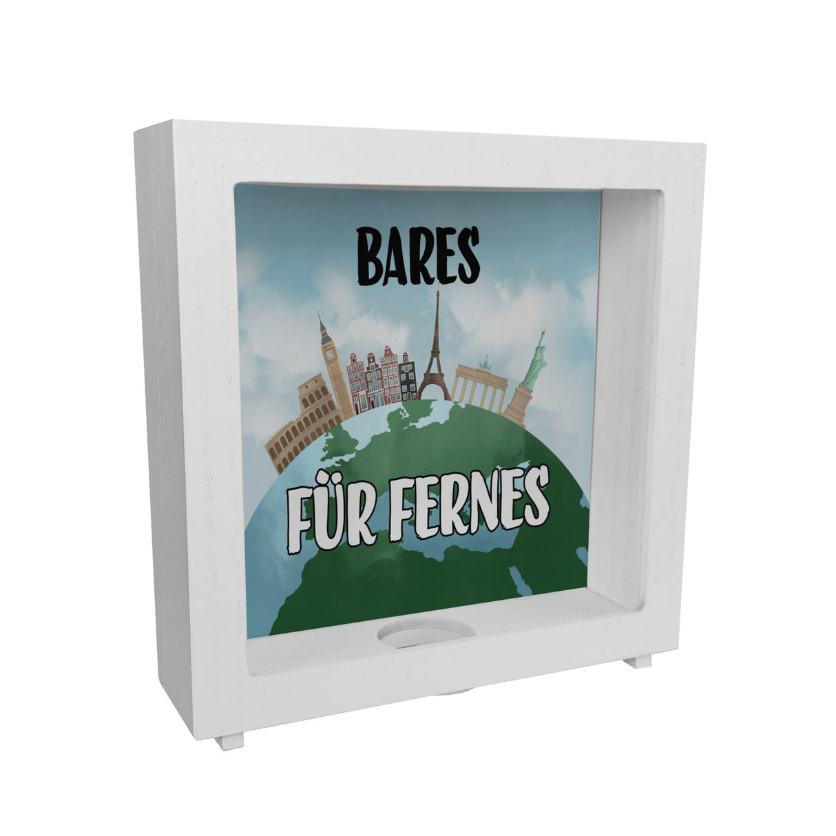 Bares für Fernes Spardose mit Reisemotiv und Sehenswürdigkeiten