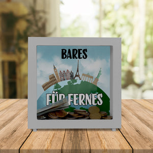 Bares für Fernes Spardose mit Reisemotiv und Sehenswürdigkeiten