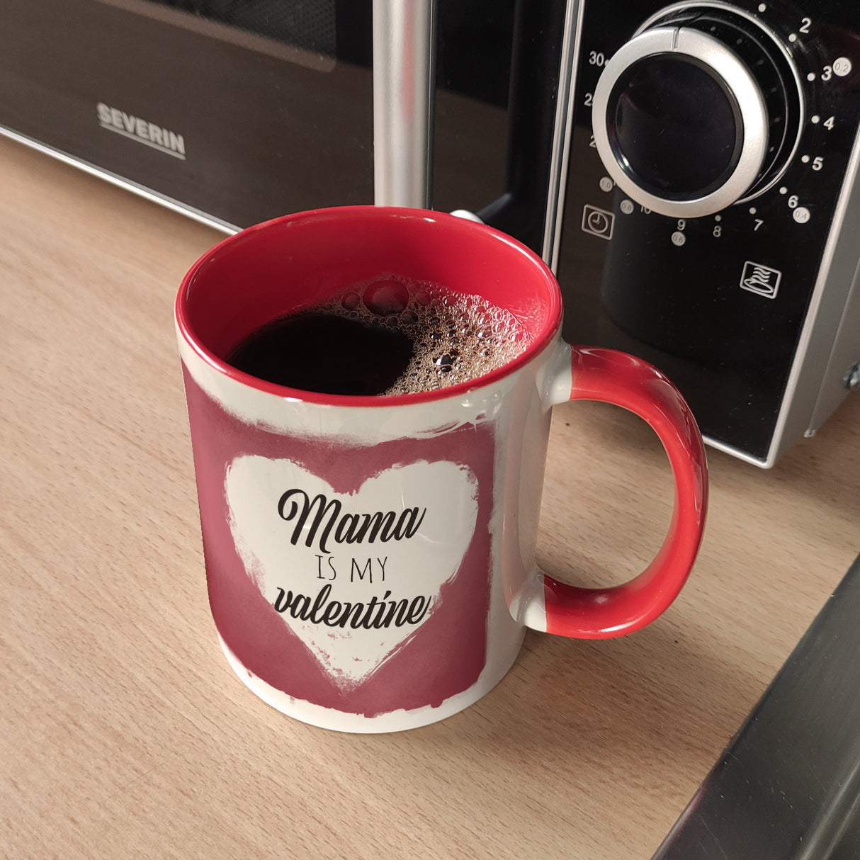 Mama is my valentine Kaffeebecher zum Valentinstag