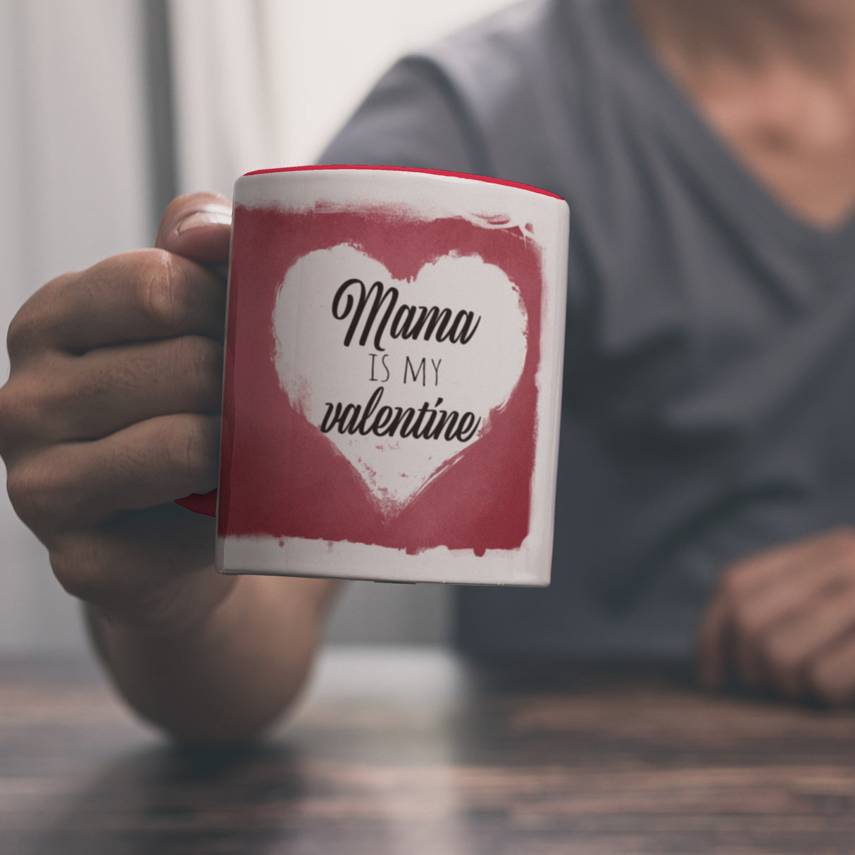 Mama is my valentine Kaffeebecher zum Valentinstag