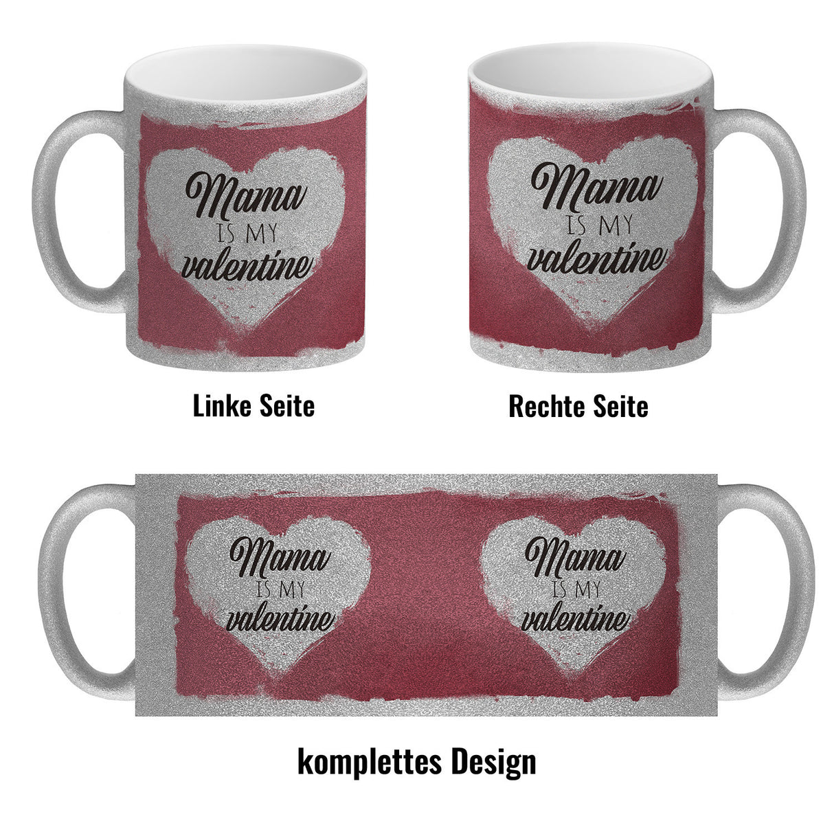 Mama is my valentine Kaffeebecher zum Valentinstag