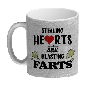 Stealing hearts and blasting farts Kaffeebecher
