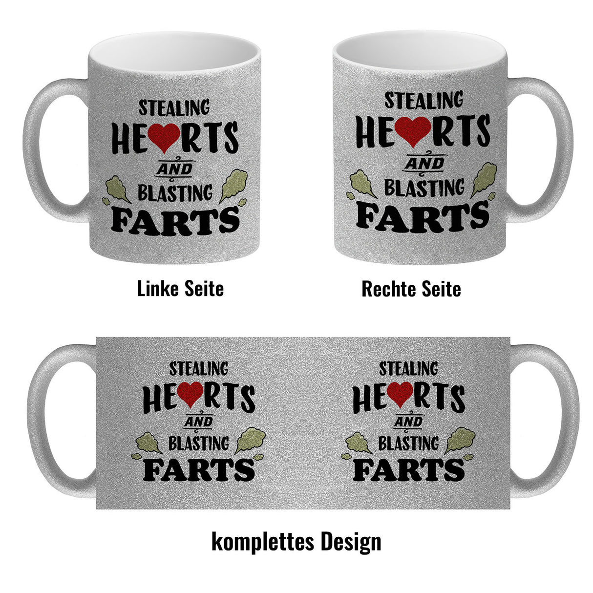 Stealing hearts and blasting farts Kaffeebecher