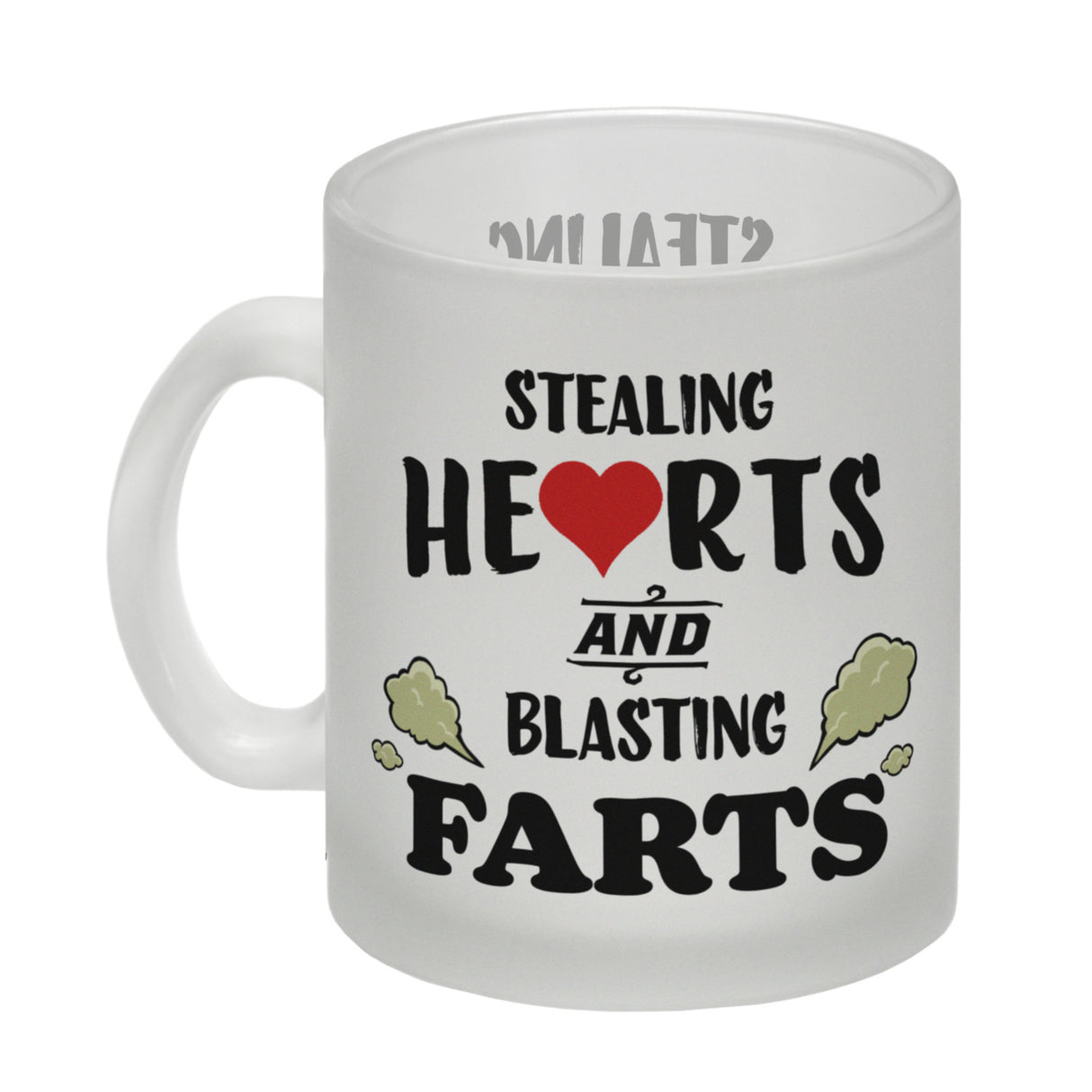 Stealing hearts and blasting farts Kaffeebecher