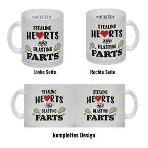 Stealing hearts and blasting farts Kaffeebecher