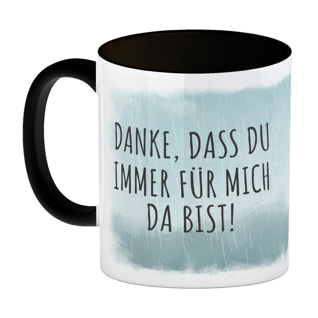 Danke, dass du immer für mich da bist Kaffeebecher mit schönem Motiv und Spruch