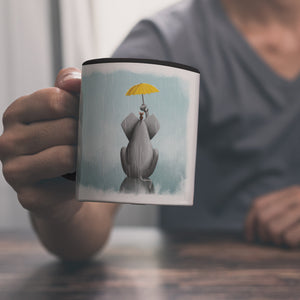 Danke, dass du immer für mich da bist Kaffeebecher mit schönem Motiv und Spruch