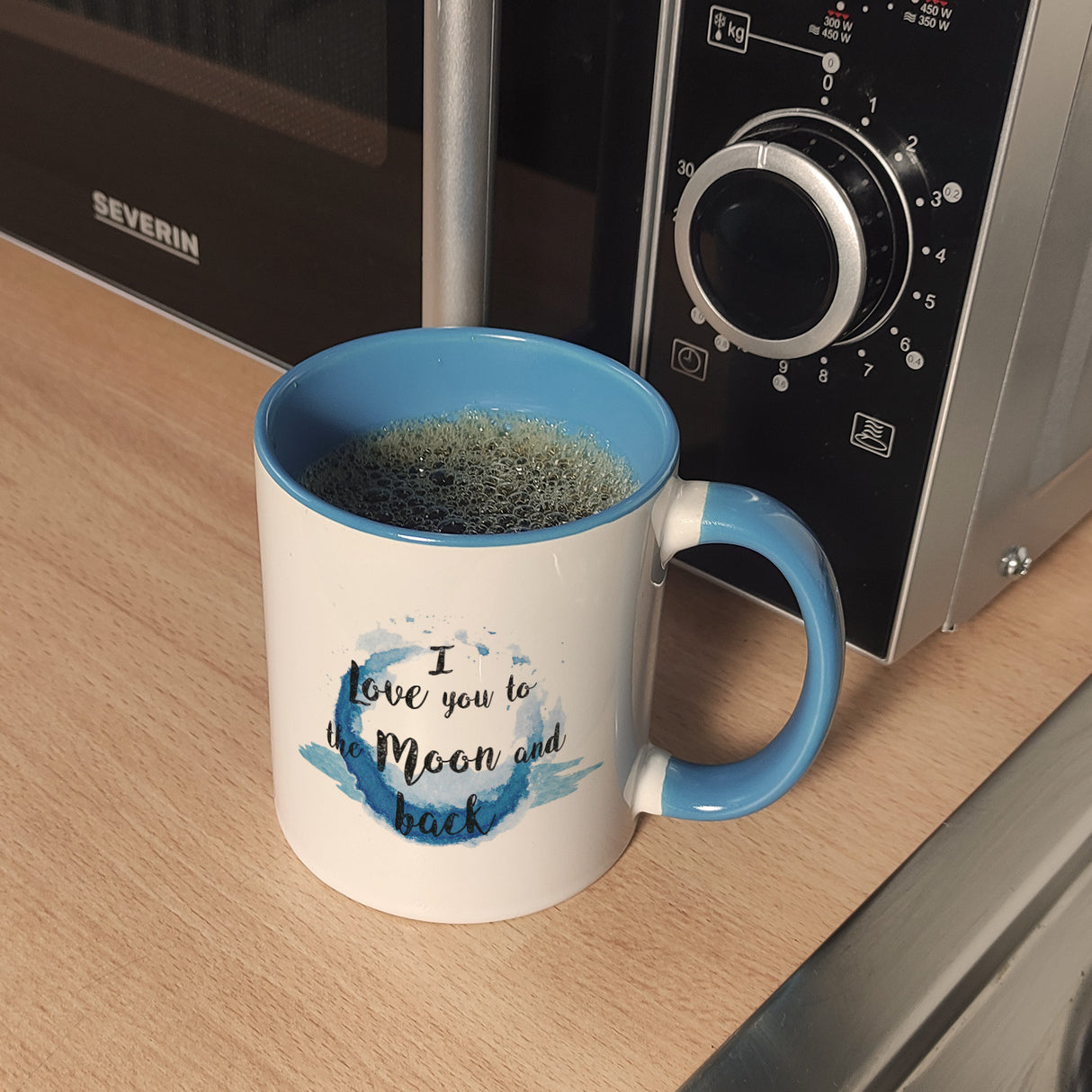 I love you to the Moon and back Valentinstag Kaffeebecher