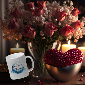 I love you to the Moon and back Valentinstag Kaffeebecher