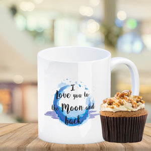 I love you to the Moon and back Valentinstag Kaffeebecher