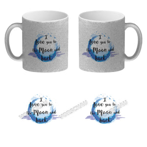 I love you to the Moon and back Valentinstag Kaffeebecher