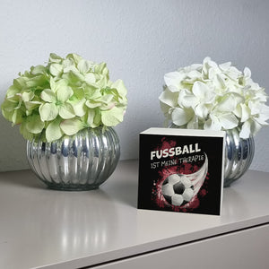 Fußball ist meine Therapie Spardose mit Fußball-Motiv