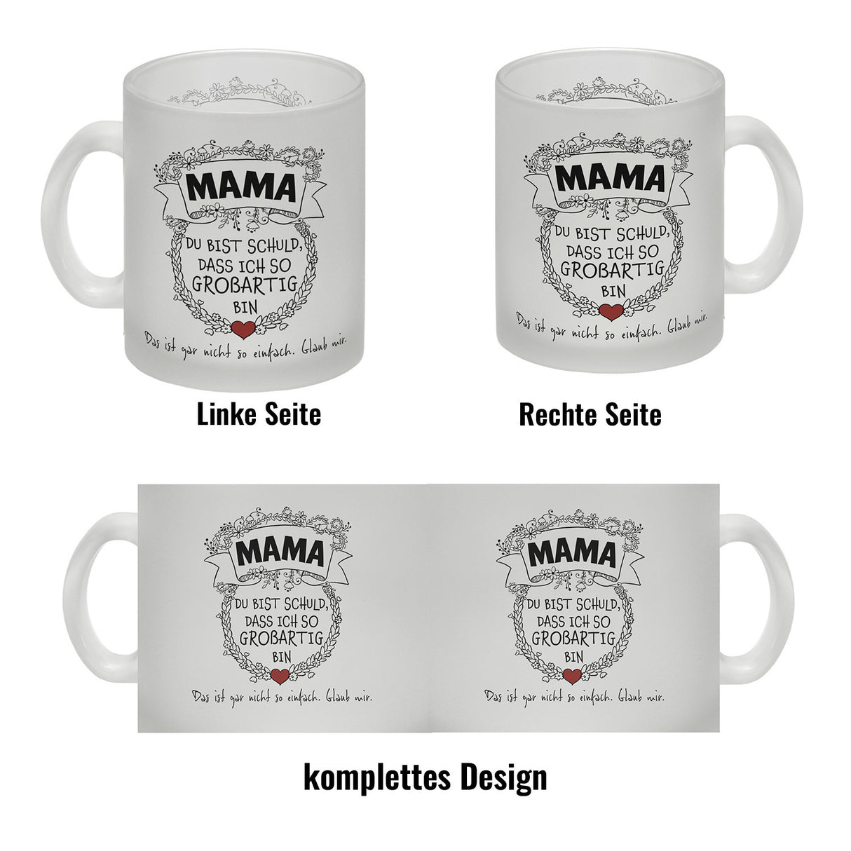 Mama du bist schuld, dass ich so großartig bin Kaffeebecher