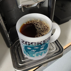 Zocker King Kaffeebecher mit Controller Motiv
