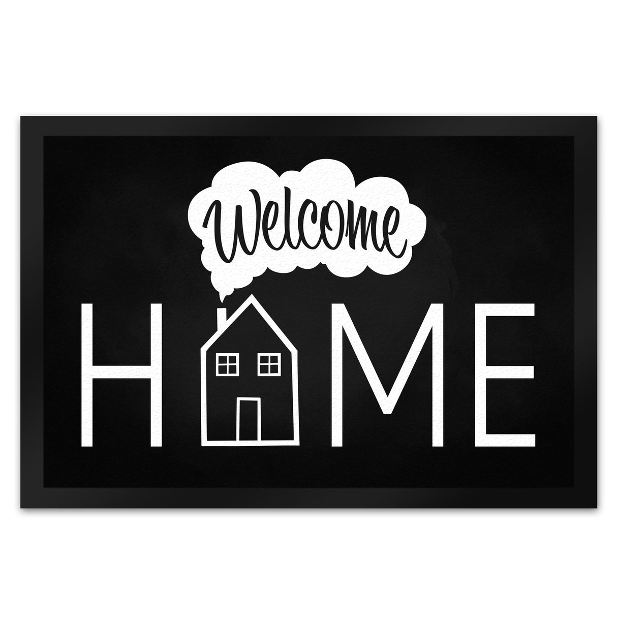 Welcome Home Fußmatte mit Haus-Motiv