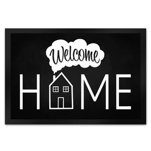 Welcome Home Fußmatte mit Haus-Motiv
