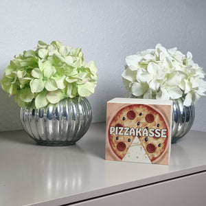 Pizzakasse Spardose mit Pizzamotiv