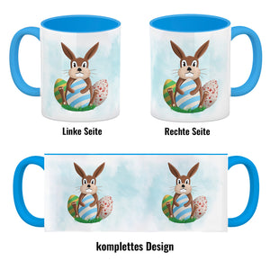 Osterhase und Ostereier Kaffeebecher