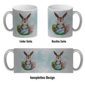 Osterhase und Ostereier Kaffeebecher