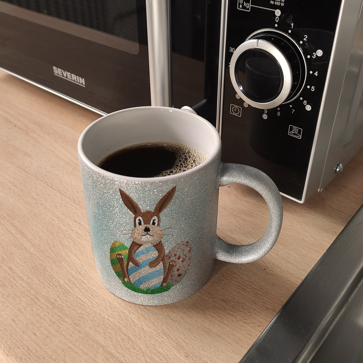 Osterhase und Ostereier Kaffeebecher