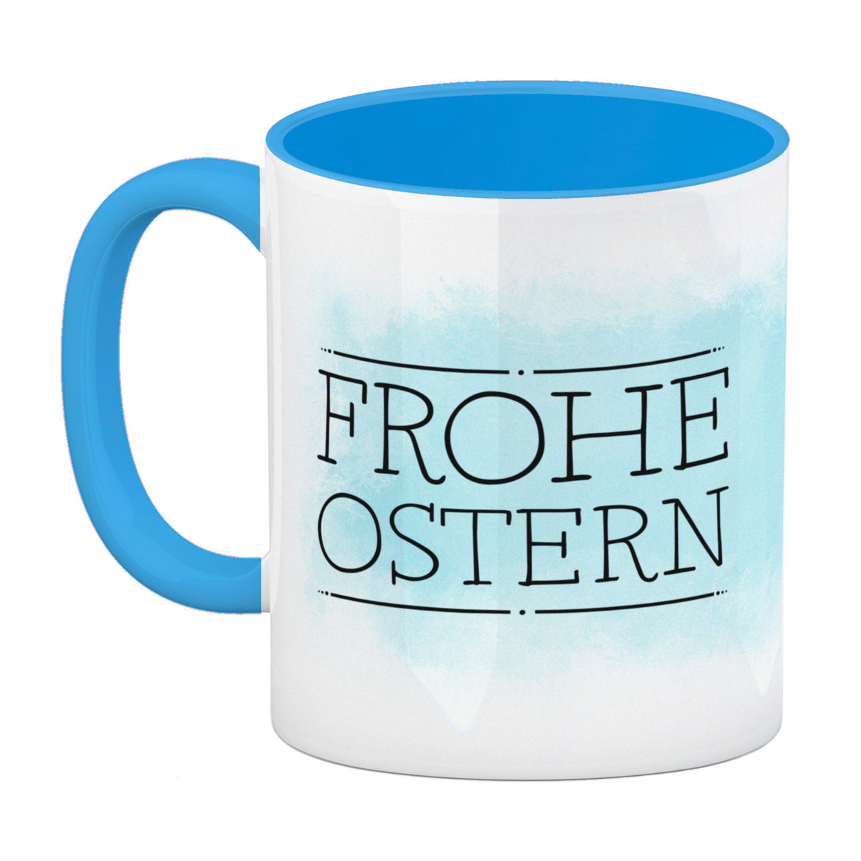 Frohe Ostern Kaffeebecher mit lustigem Küken