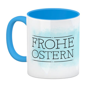 Frohe Ostern Kaffeebecher mit lustigem Küken